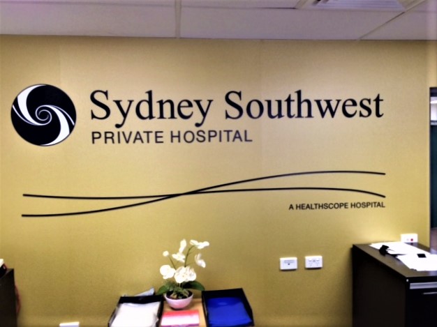 SSW Private Hospital Reception Signage NSW