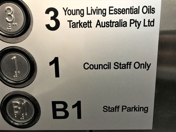 Lift Label Rotary Engraved NSW
