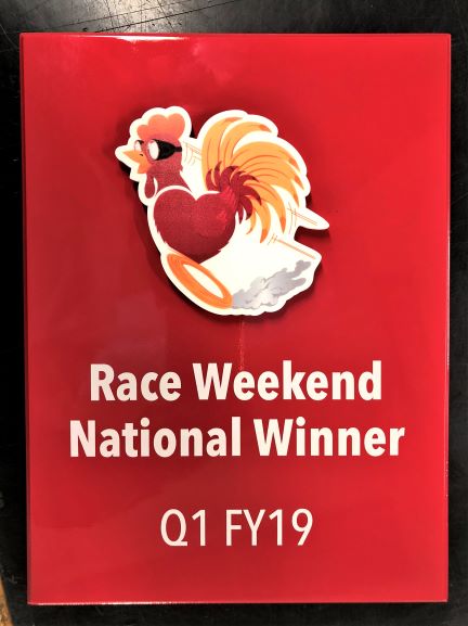 Red Rooster plaque Custom Desktop and Plaques NSW