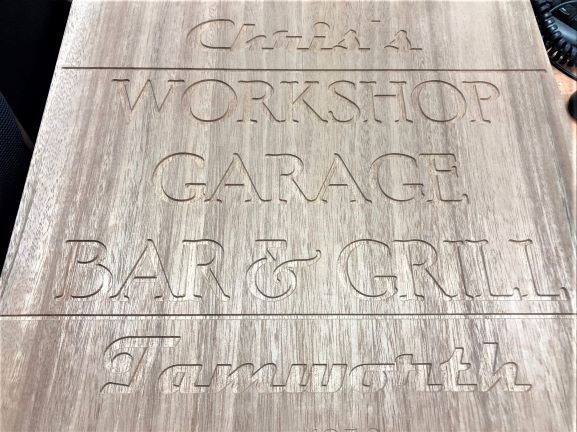 Rotary engraved wood General Signage NSW