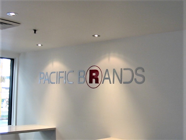 Pacific Brands Reception Signage NSW