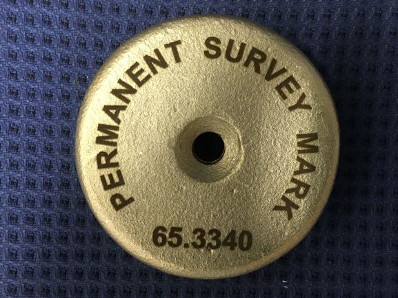 Survey Mark Laser Engraved NSW