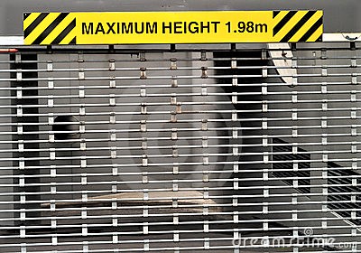 Height Bars Safety Signage NSW