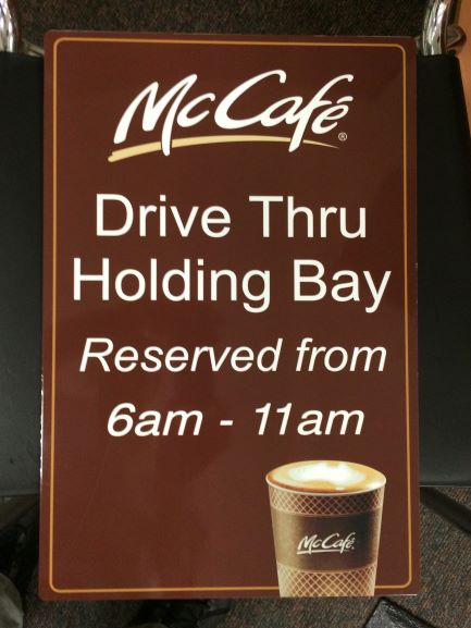 McCafe General Signage NSW