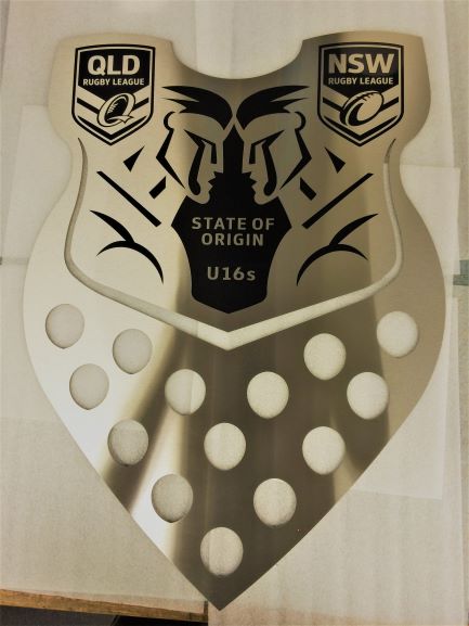 NRL Shield Sandblast/Etched NSW