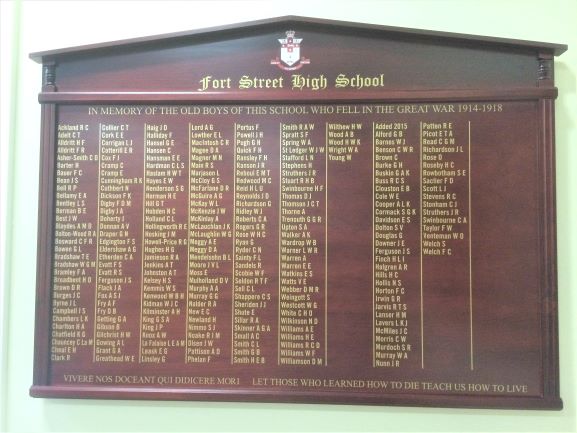 Fort Street Honour Boards NSW