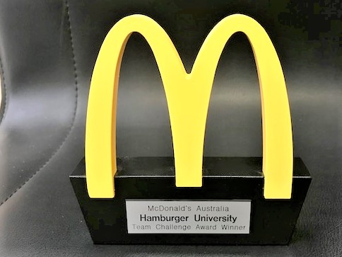 McDonalds Custom Award Custom Desktop and Plaques NSW