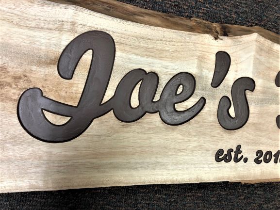 Joes Bar Rotary Engraved NSW