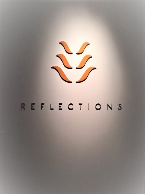 Reflections SPA Reception Signage NSW